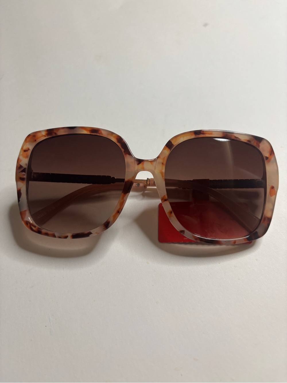 Bob Mackie - Tortoiseshell Square Sunglasses - Brown Lenses